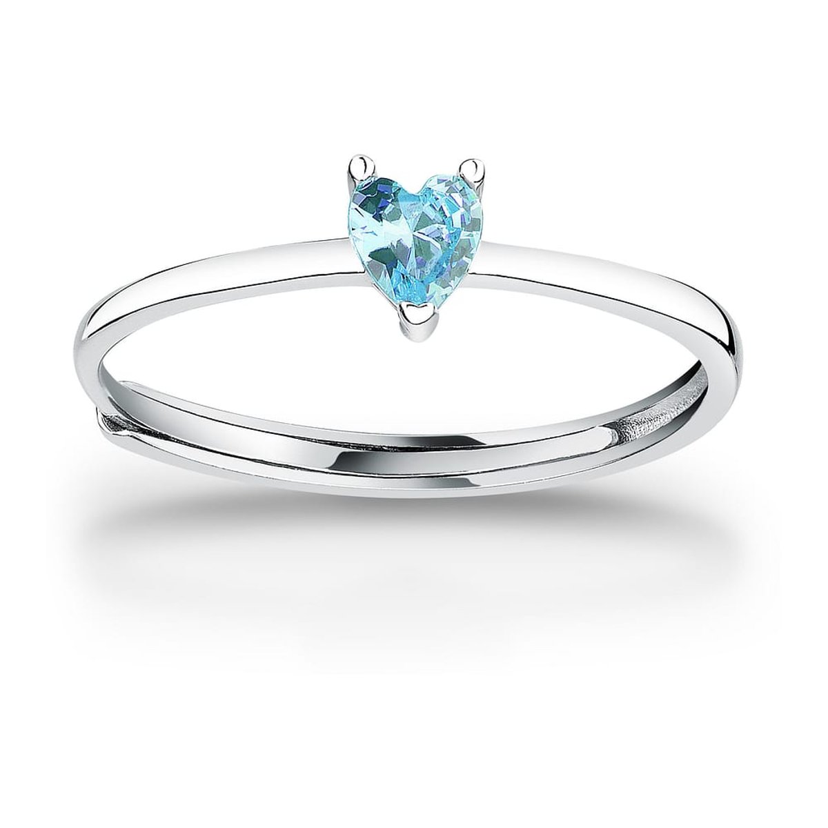 Bague en acier, cristaux, SILVER bleu ciel, LA PETITE STORY