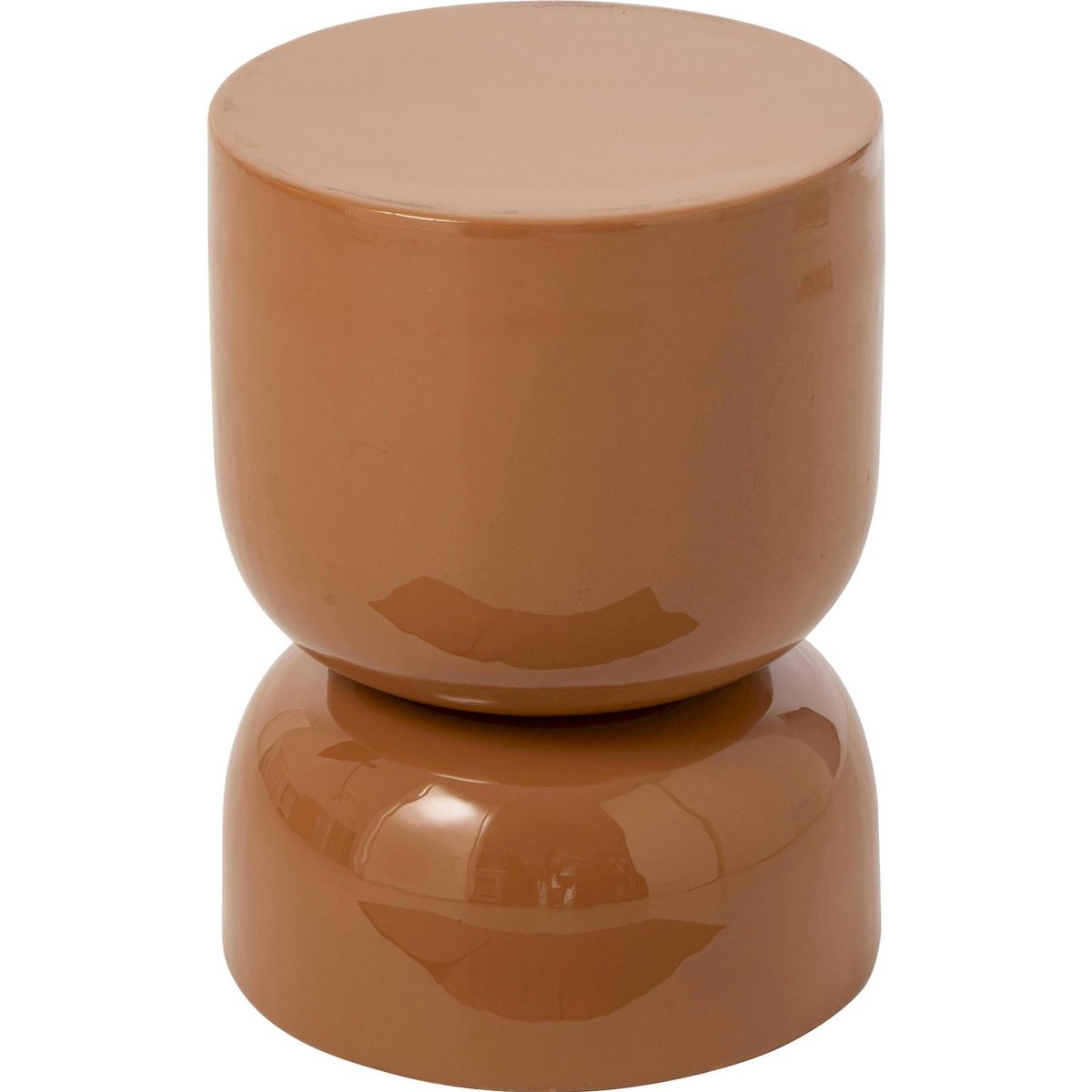 Tabouret en métal ocre, RECOLLECTION