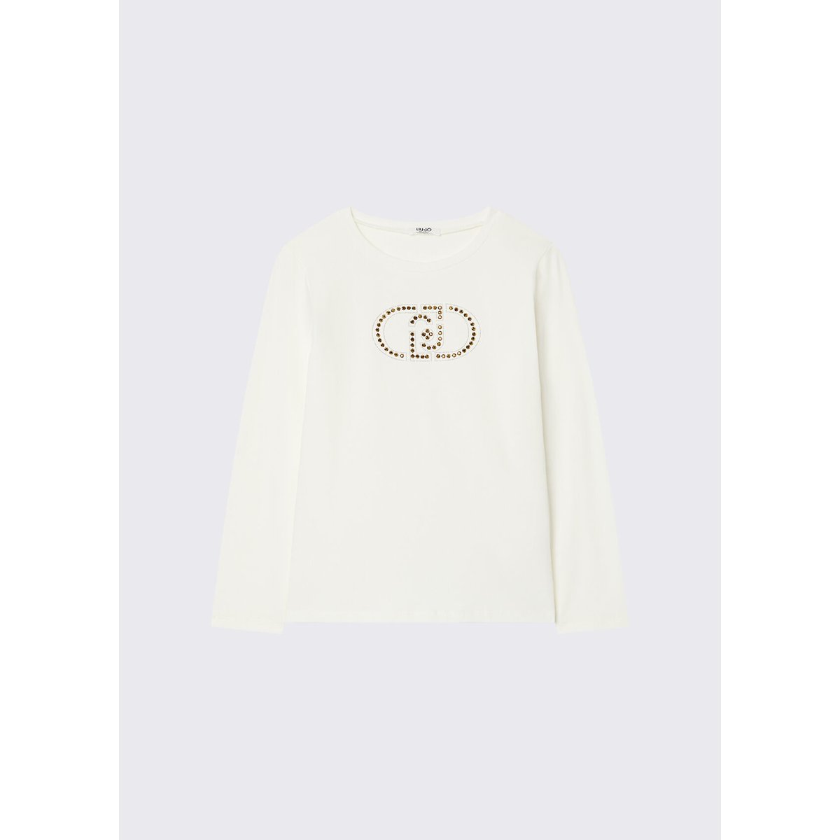 T-shirt avec logo monogramme blanc, LIU JO