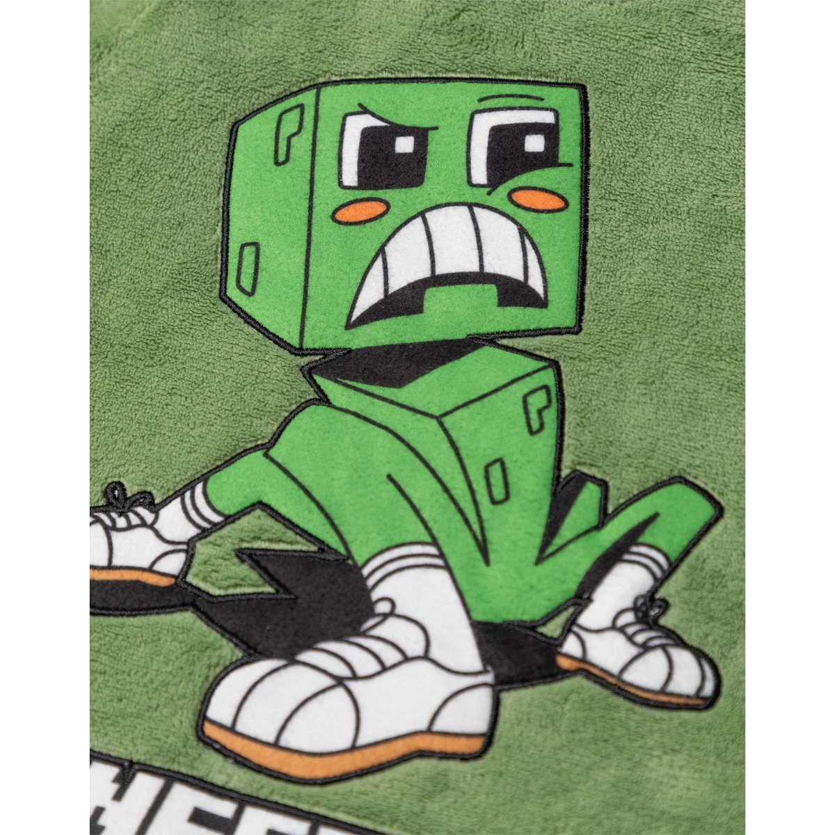 Ensemble de pyjama long manches longues motif Creeper vert / gris, MINECRAFT