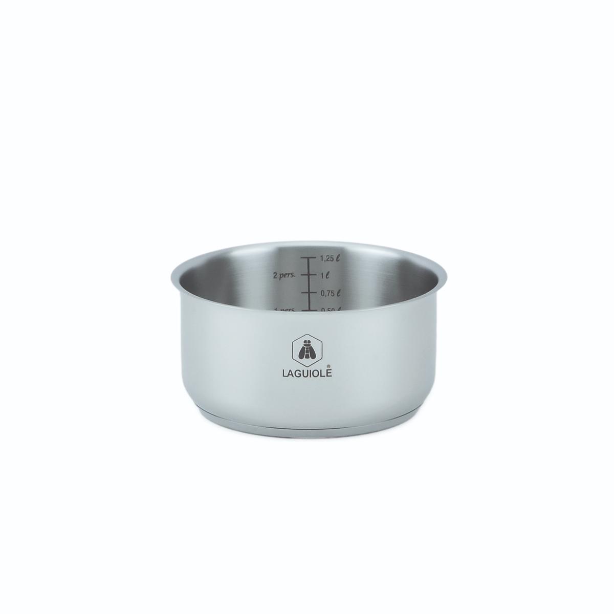 Set de 3 casseroles inox amovible 16/18/20cm - "Réactif" couleur unique, LAGUIOLE CUISSON