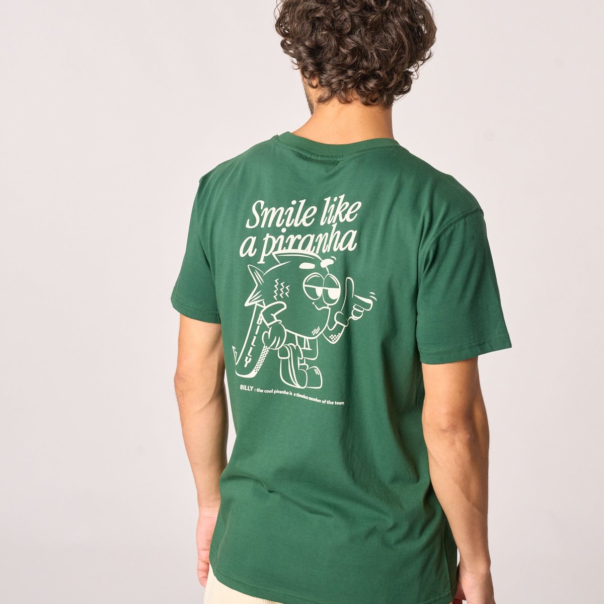 T-shirt en coton biologique BILLY vert, BILLYBELT