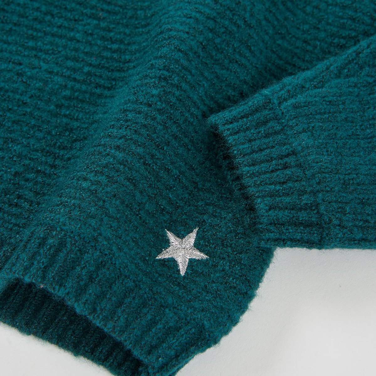 Pull fille avec étoile vert, BOBOLI