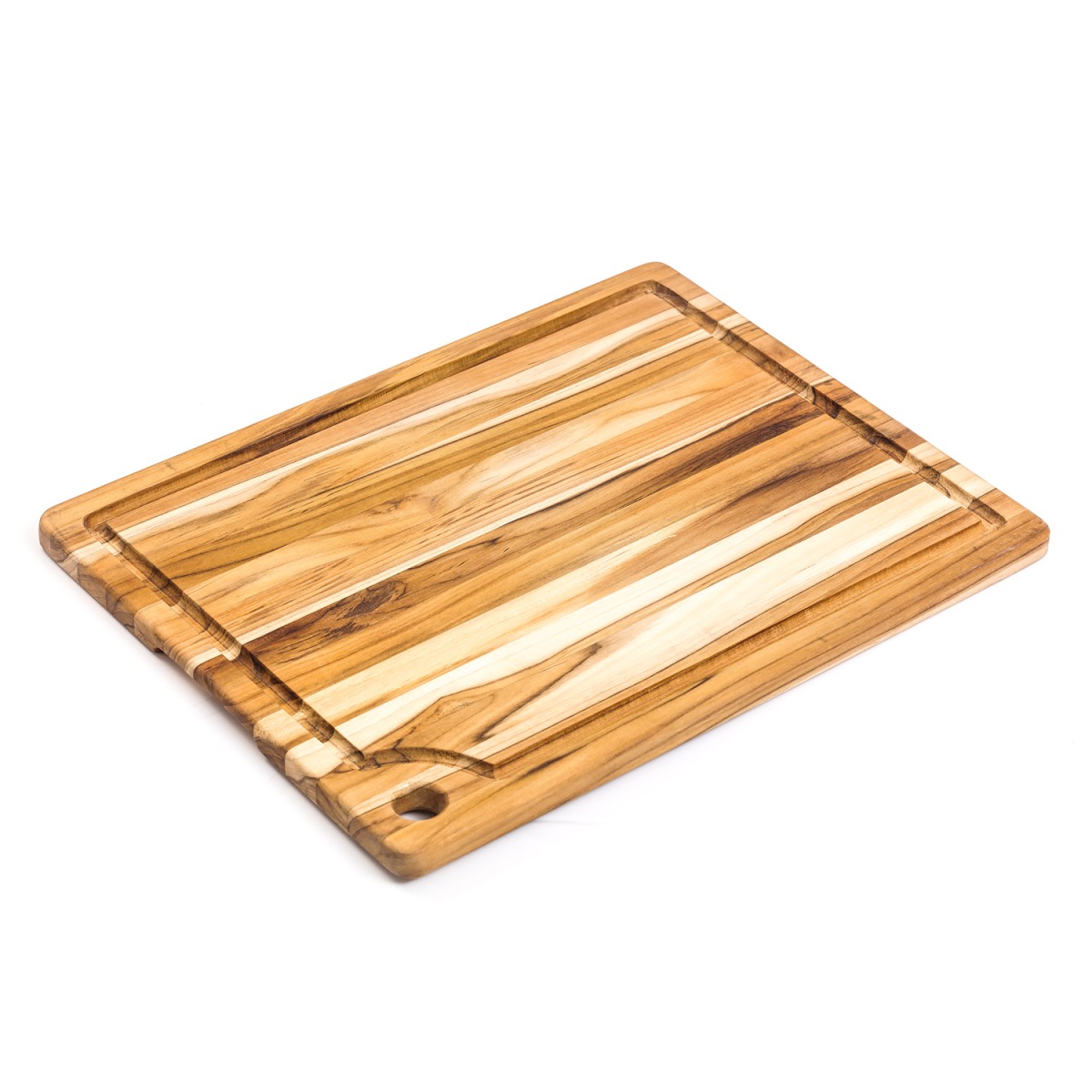 Planche à découper avec rigole en teck bois de fil - Marine 46cm TEAKHAUS bois de teck, CRISTEL