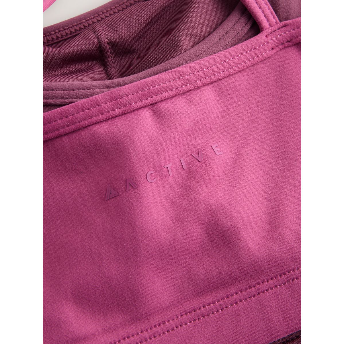 Soutien-gorge sport superposé à dos croisé rose, NEXT