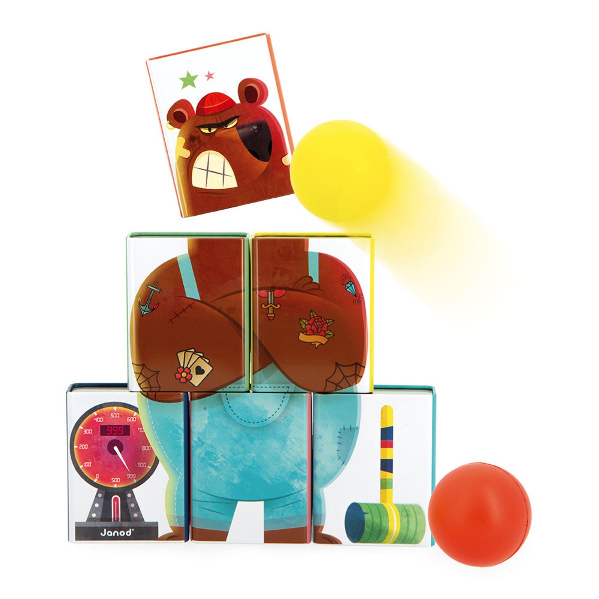 Chamboule Tout, Jeu D'adresse En Métal multicolore, JANOD