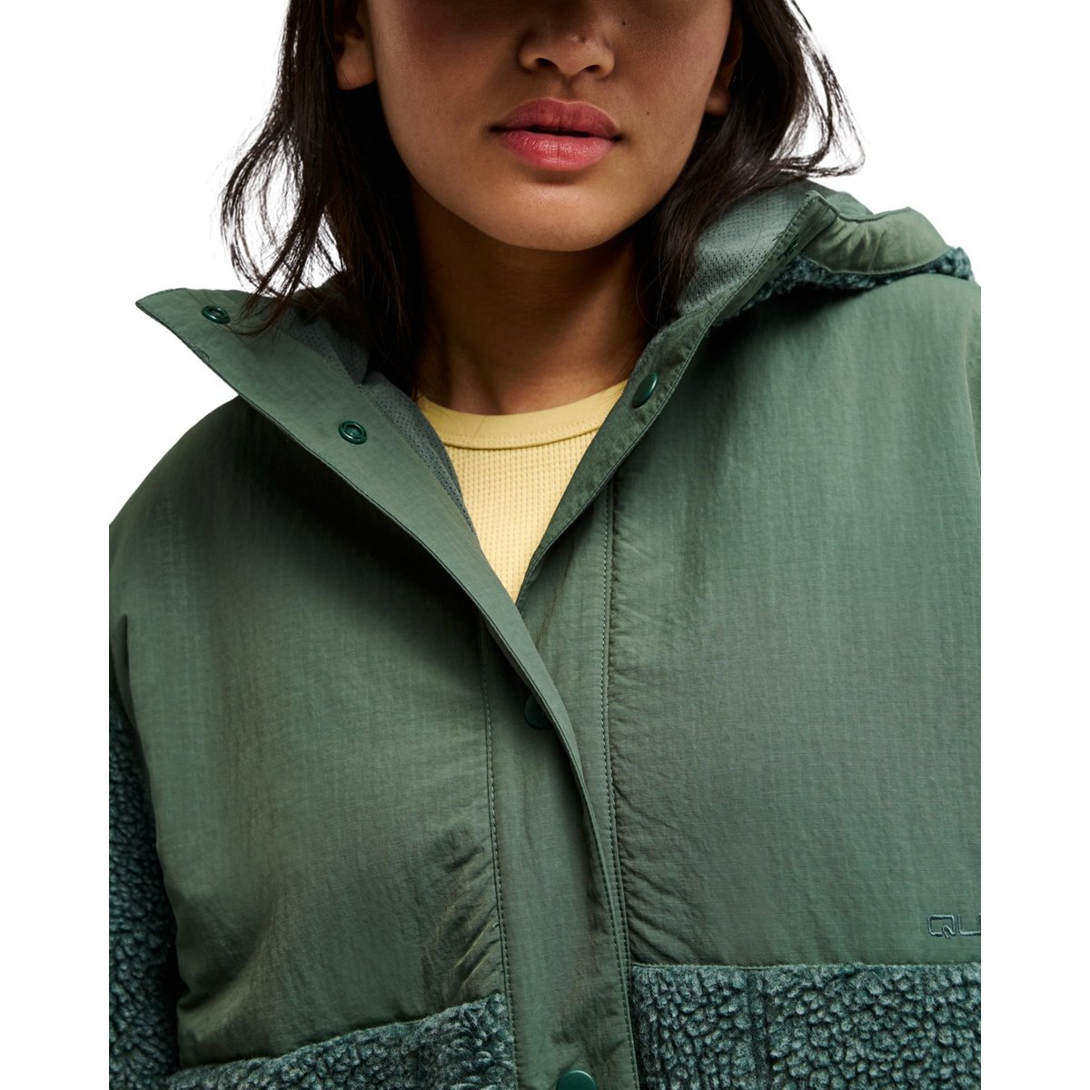 Polaire coupe boxy HONOLUA BLOCKED vert forest, QUIKSILVER