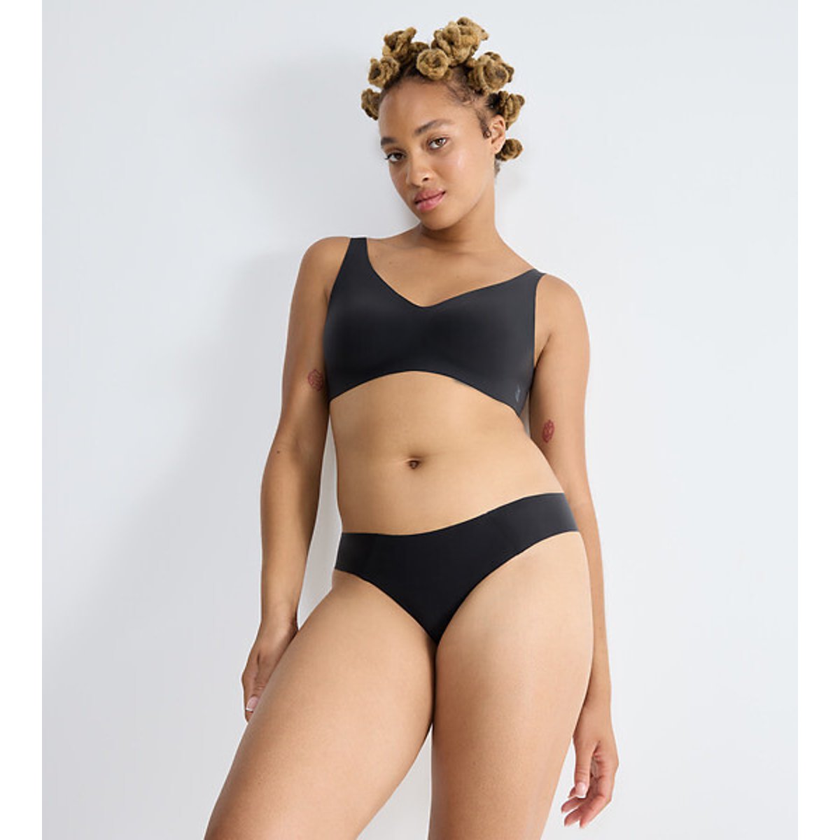 Slip échancré taille haute Zero Feel 2.0 noir, SLOGGI