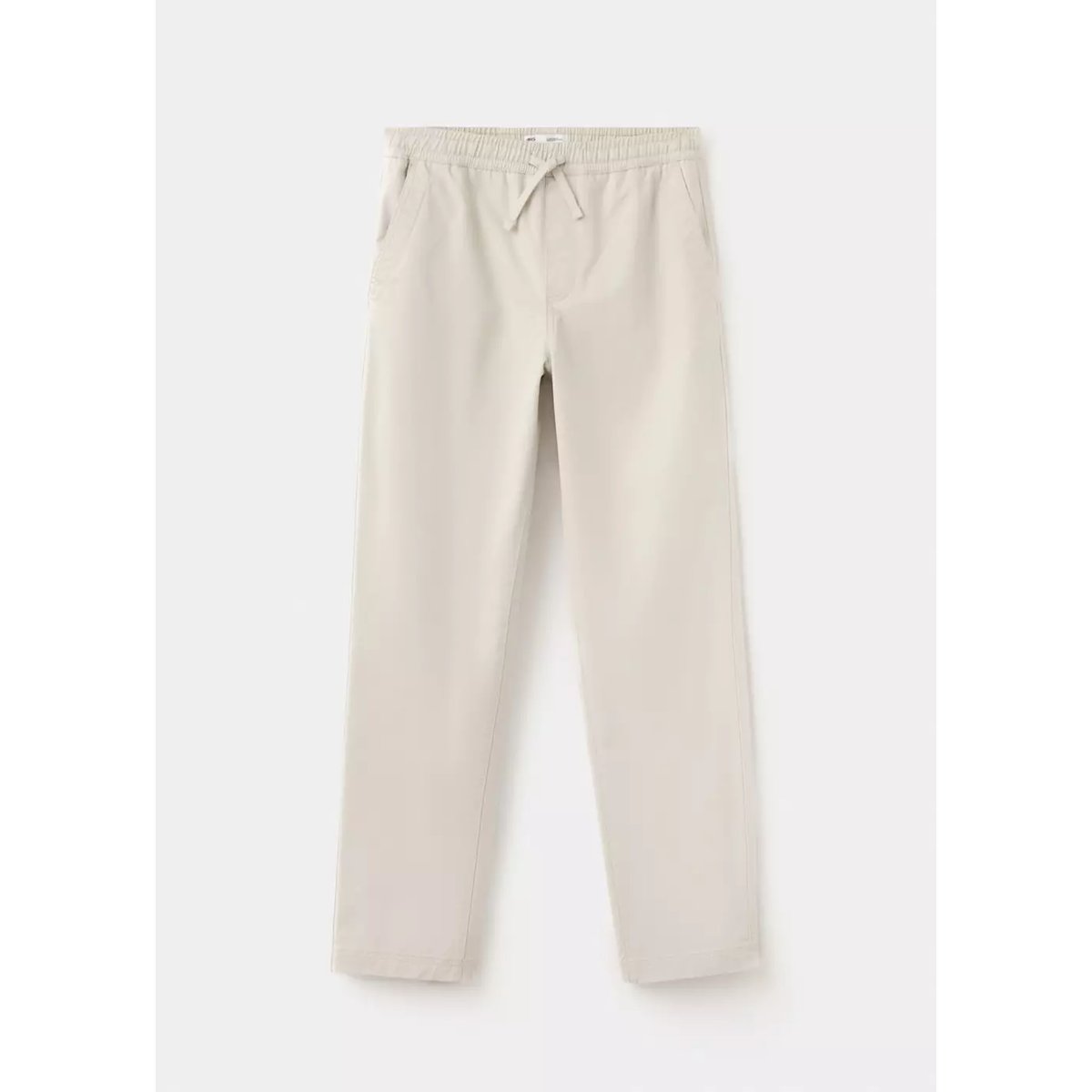 Pantalon droit cordon gris glacé, MANGO TEEN