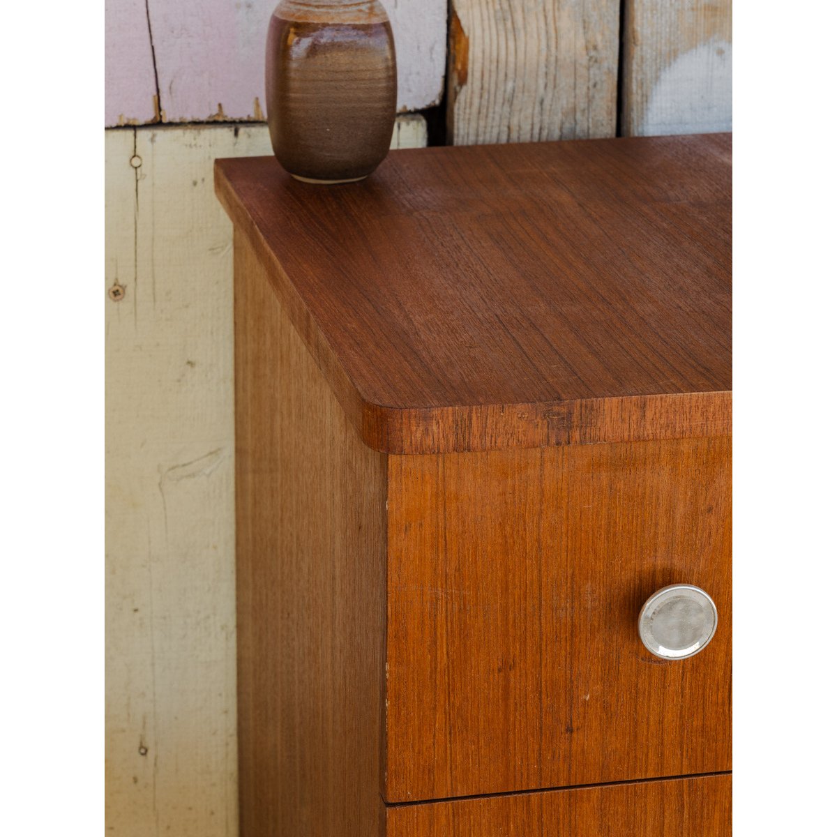 Commode en teck Garance N°691 - Bon état bois foncé, DEBONGOUT
