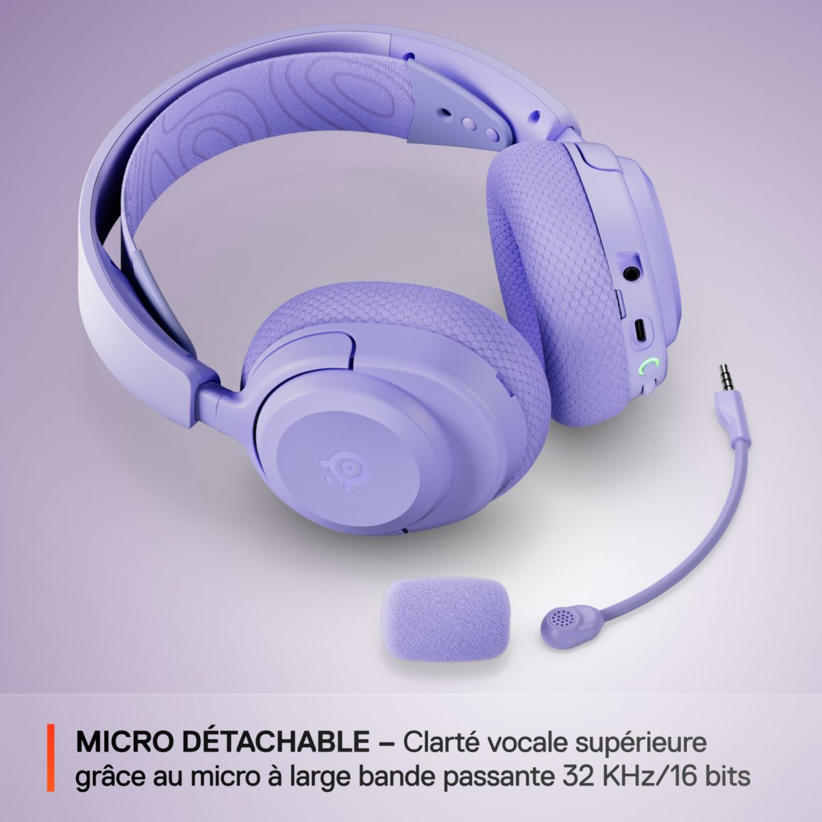 Casque gamer Arctis Nova 3 XW Lavande couleur unique, STEELSERIES