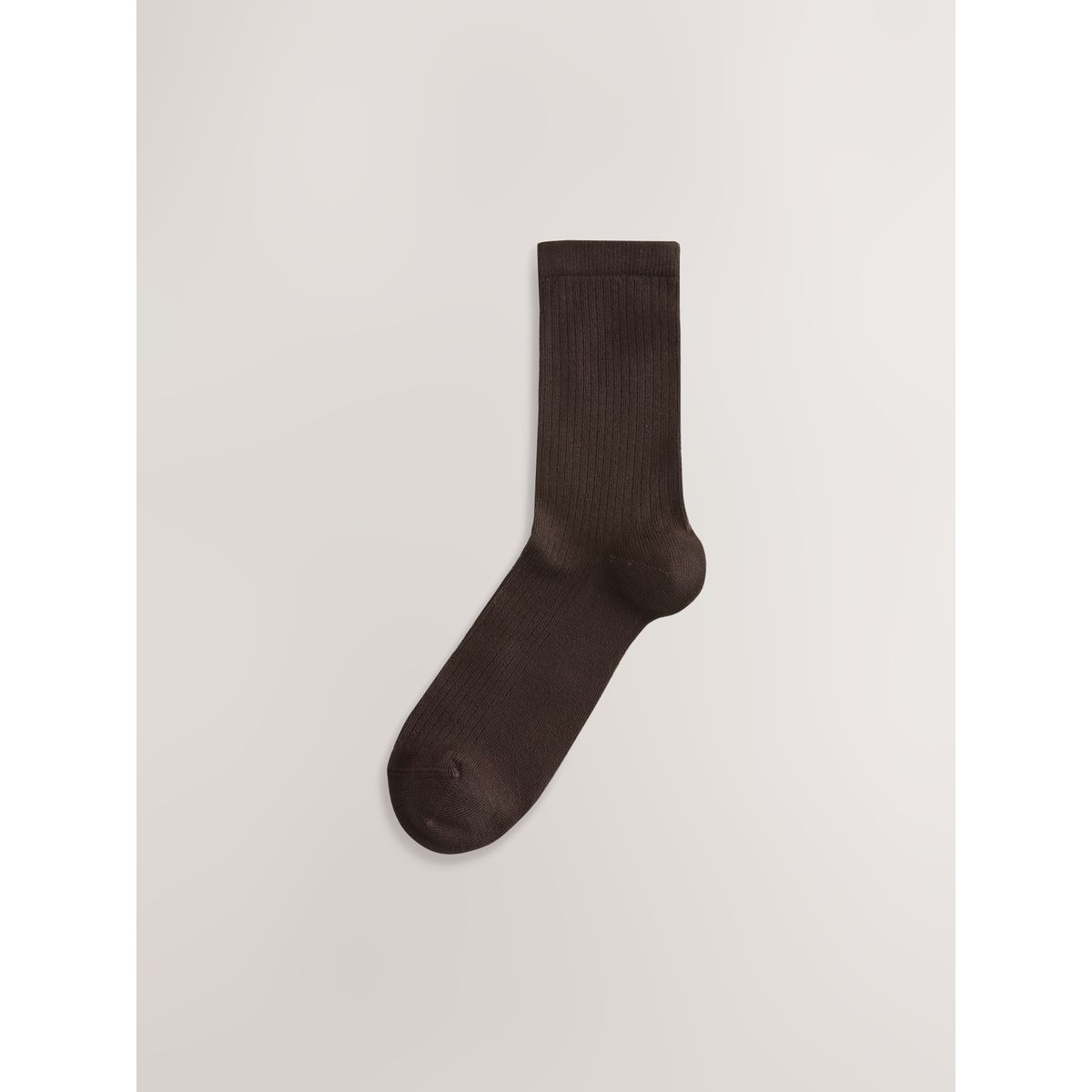 Socquettes côtelées ultra douces, 4 paires marron chocolat, NEXT