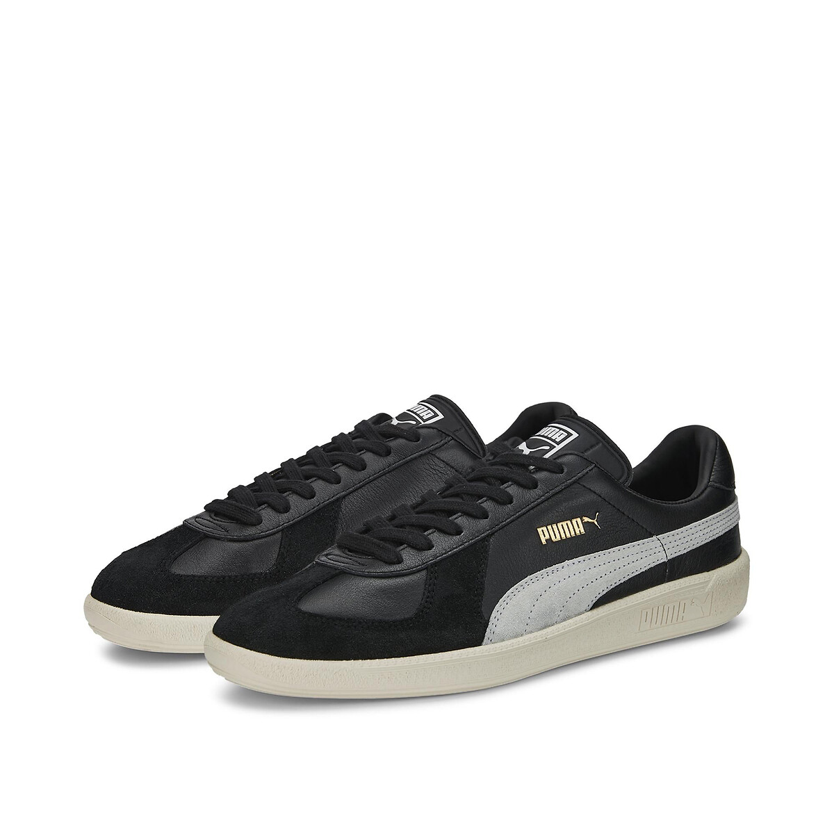 Sapatilhas em pele, Army Trainer preto/branco, PUMA