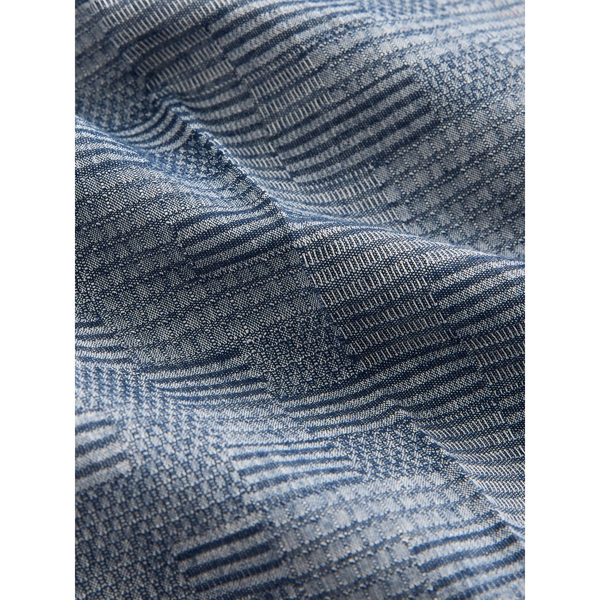 Short de costume en coton texturé carreaux bleu, NEXT