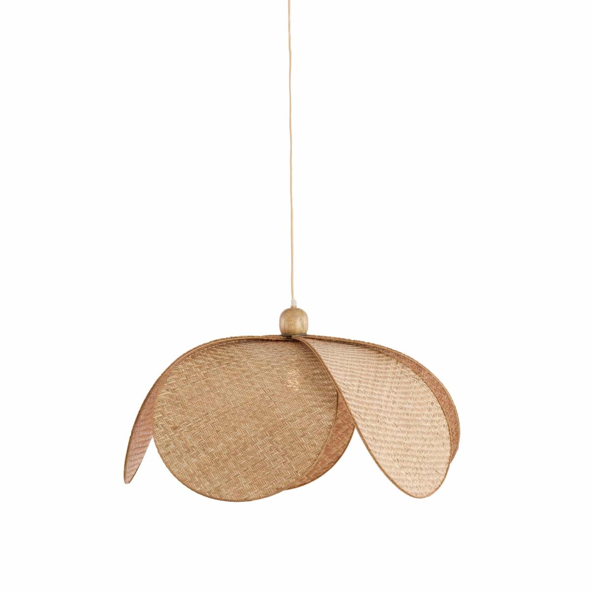Lampe Suspendue Matériel végétal LAVRIO marron, LIGHT & LIVING