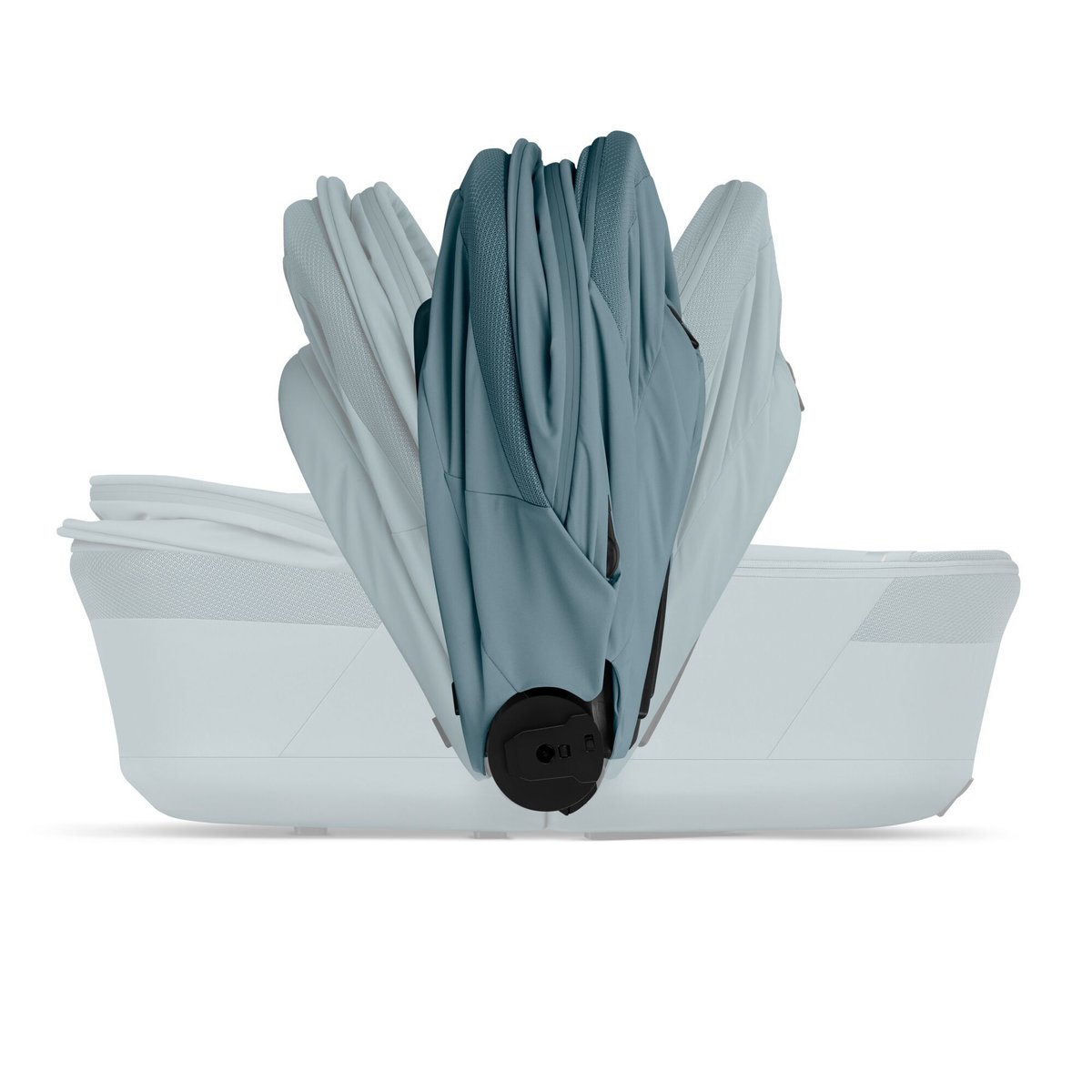 Poussette duo tout terrain Talos S Lux 4 avec nacelle pliable bleu stormy blue, CYBEX