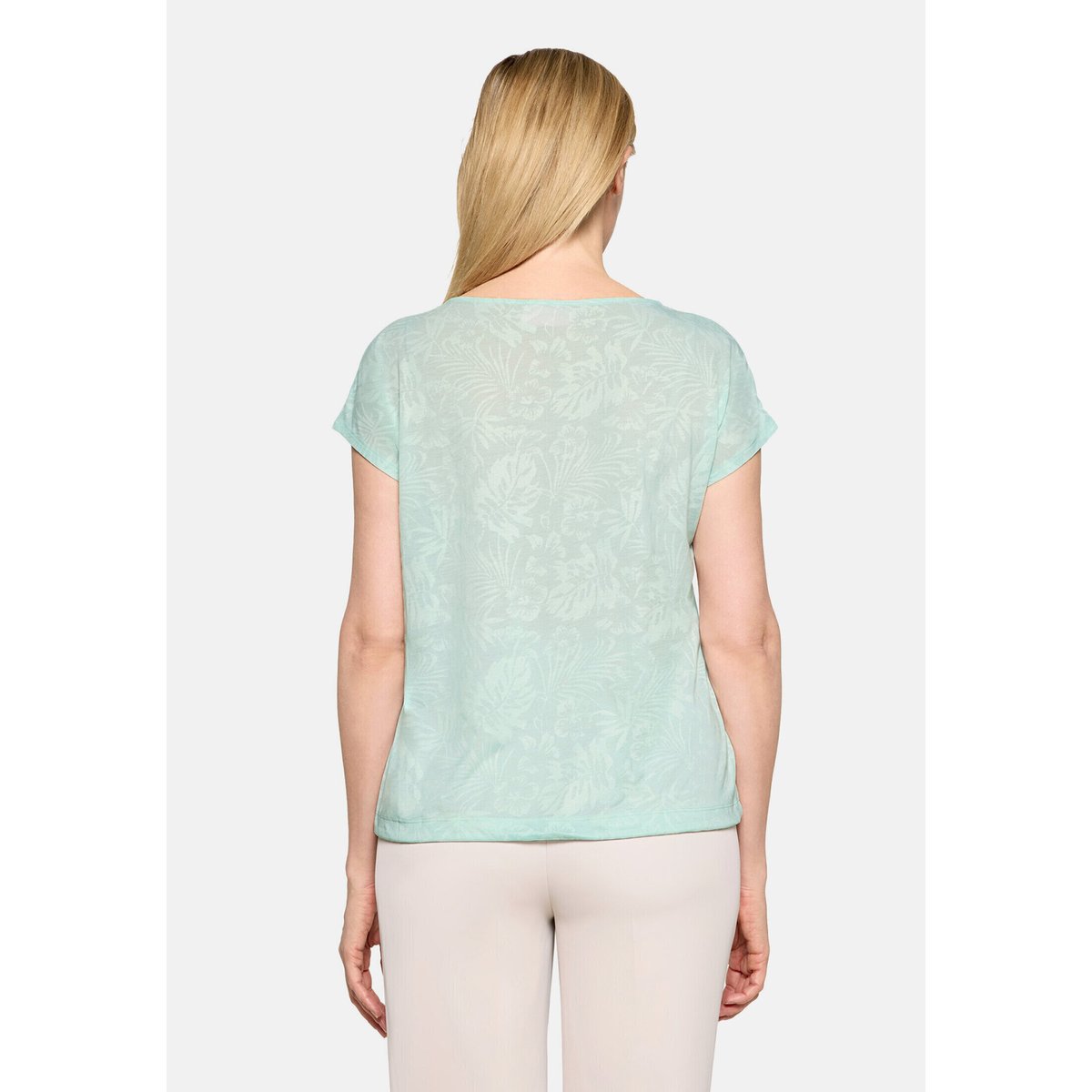 Haut casual à cordon coulissant sous tunnel harbor turquoise, BETTY BARCLAY