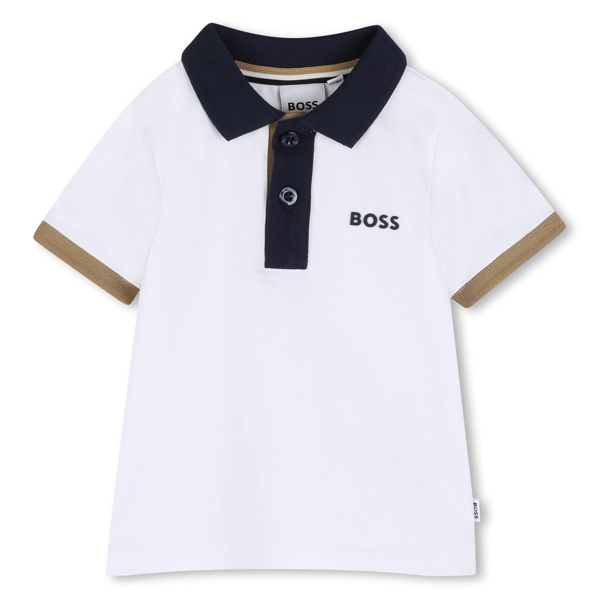 Polo manches courtes blanc, BOSS KIDSWEAR