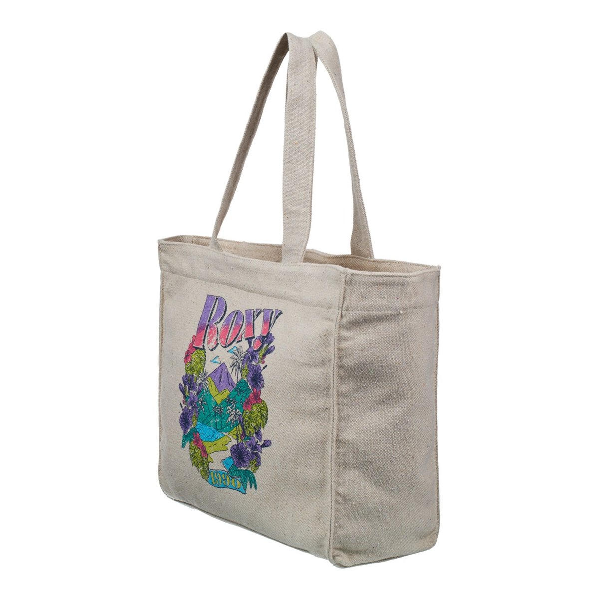 Tote bag DRINK THE WAVE. beige parchment, ROXY