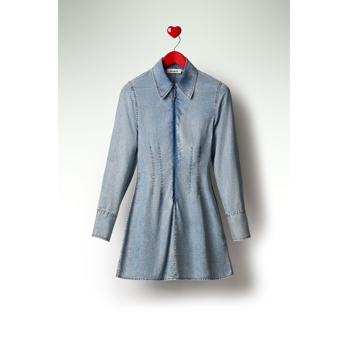 Robe en jean slim bleu, DESIGUAL