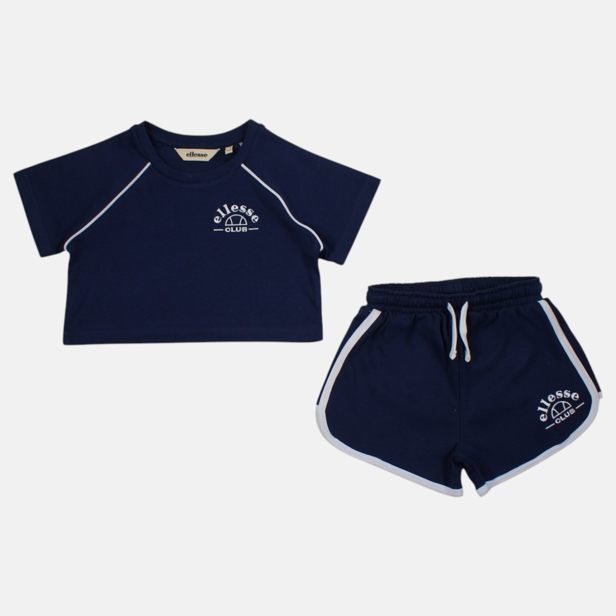 Ensemble t-shirt et short assorti CLUB bleu marine, ELLESSE