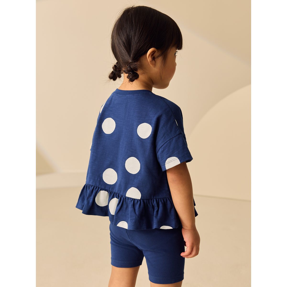 Ensemble short cycliste et haut à basque nuage marine, NEXT