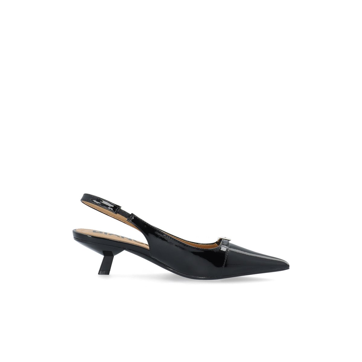 Chaussures À Bride Arrière noir - blackpatent1, BIANCO