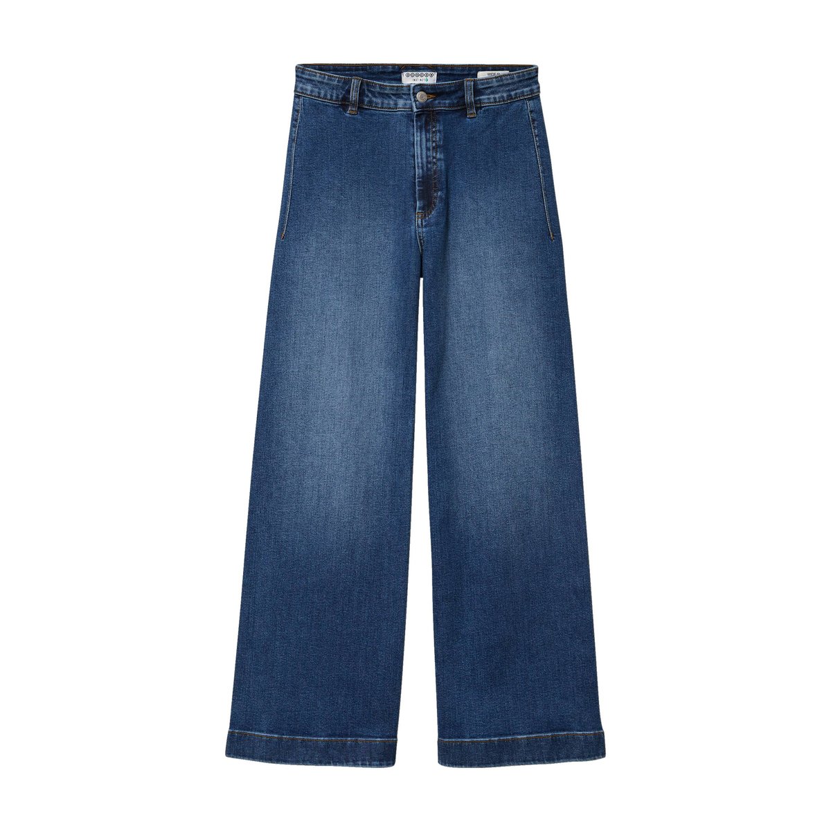 Jeans large taille haute denim stone, BONOBO