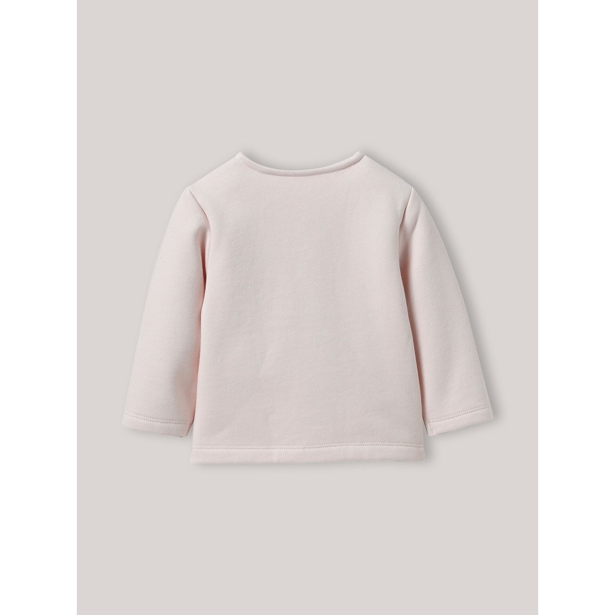 Cardigan en molleton  - coton biologique rose pale, CYRILLUS