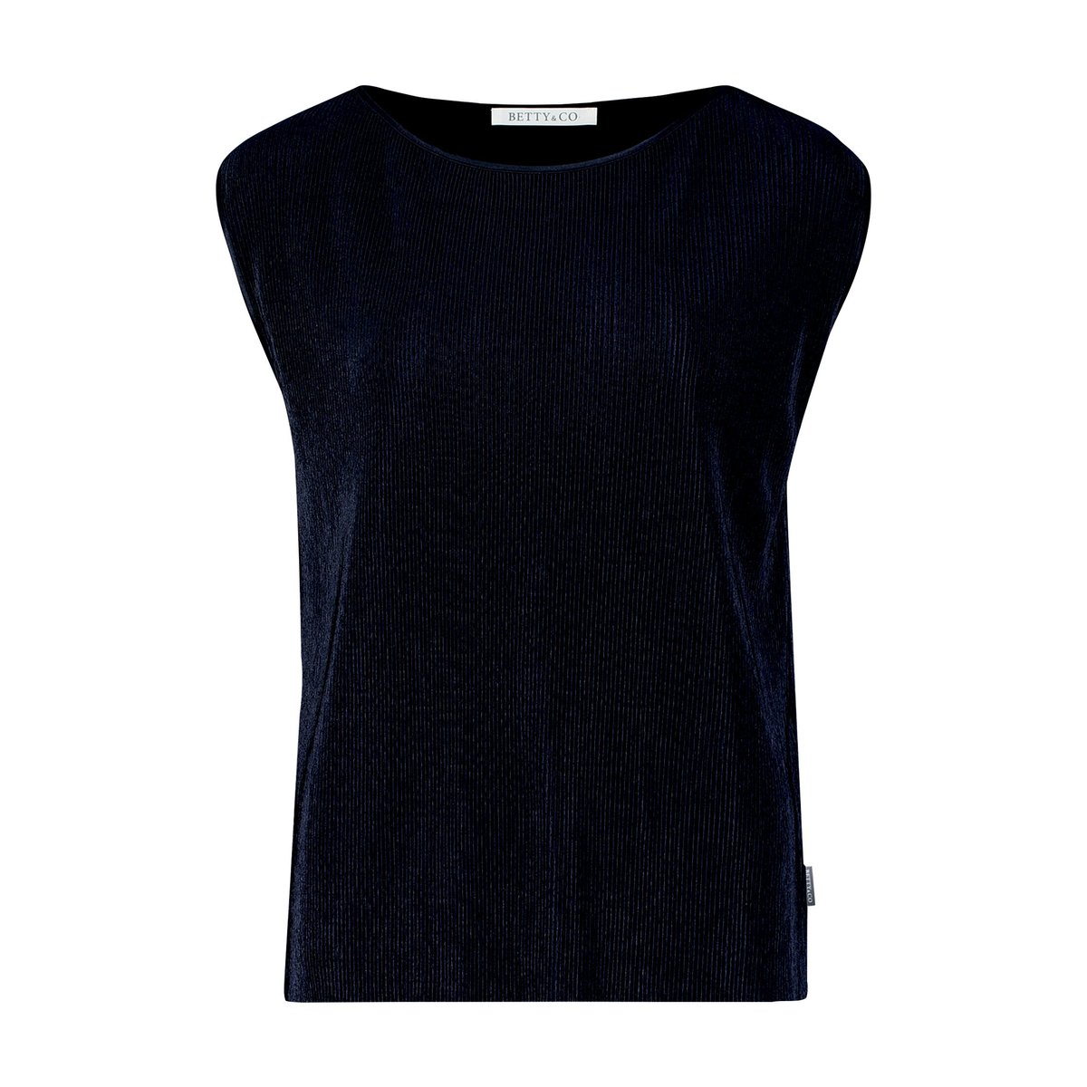 Haut façon blouse à plis navy blue, BETTY & CO