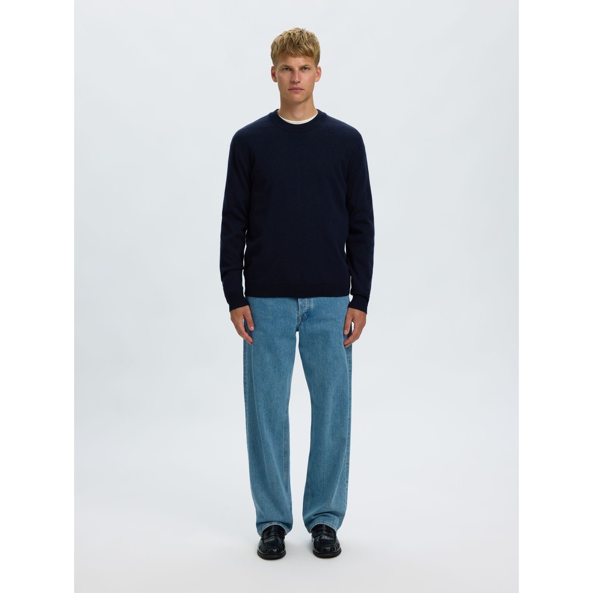 Pullover navy blazer, SELECTED