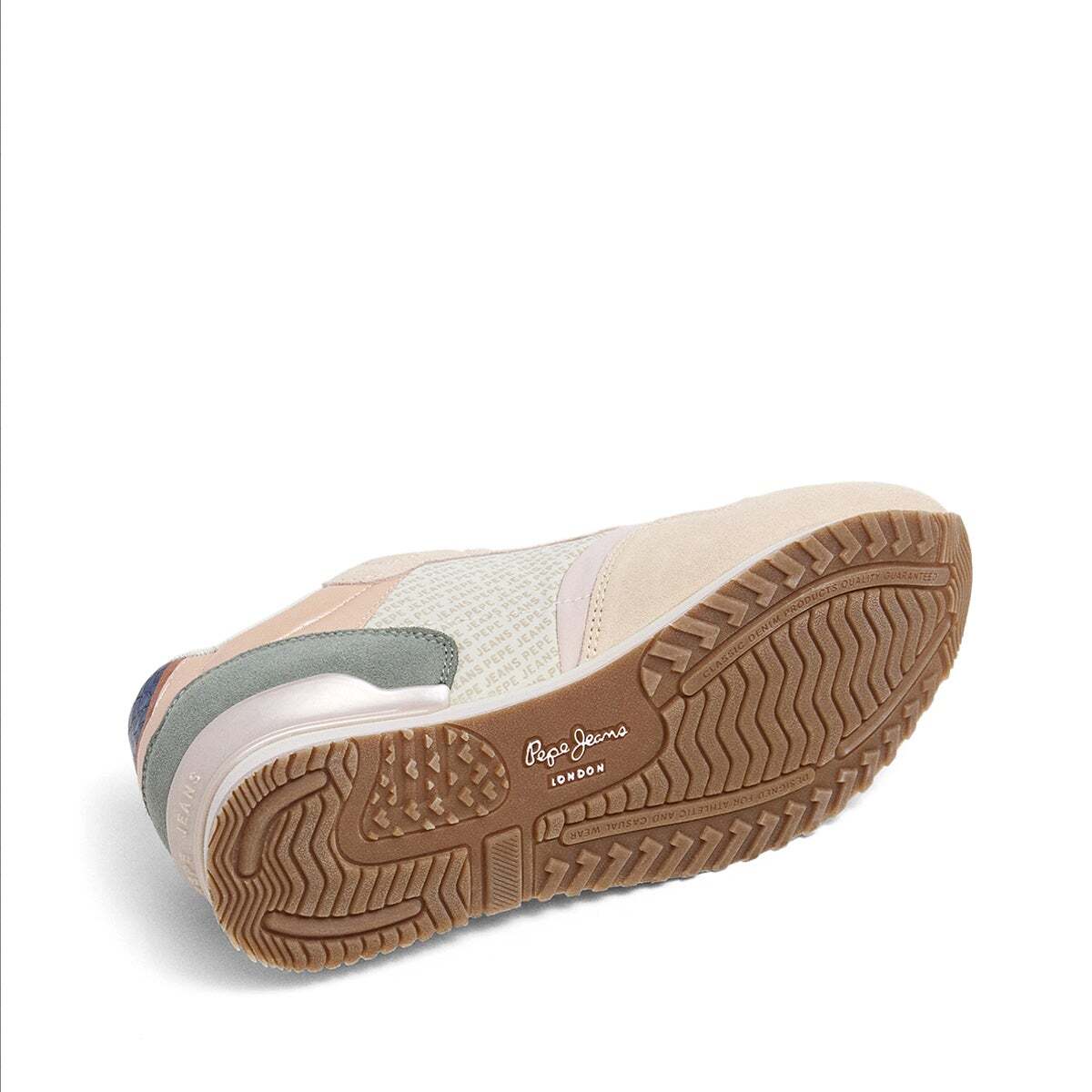 Baskets De Course Avec Logo Imprimé beige sable, PEPE JEANS