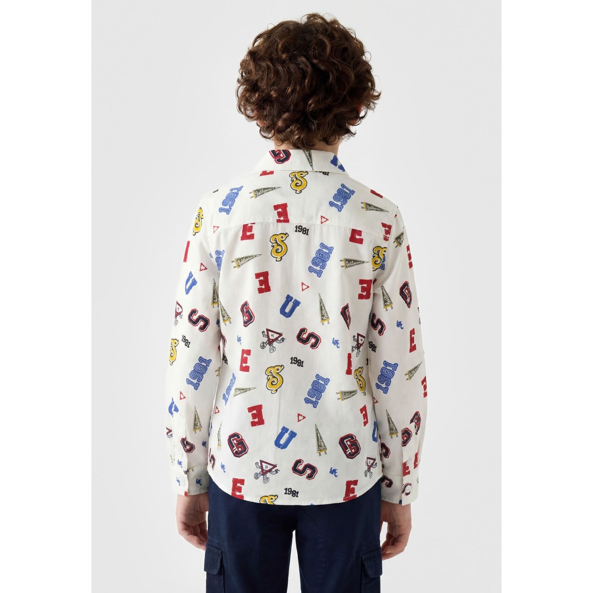 Chemise Imprimée blanc multi, GUESS KIDS