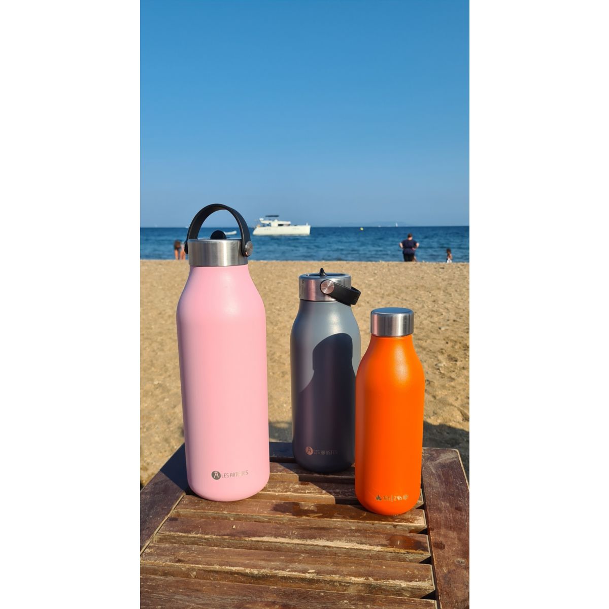 Bouteille isotherme 2.0 Magnolia 1L rose, LES ARTISTES PARIS