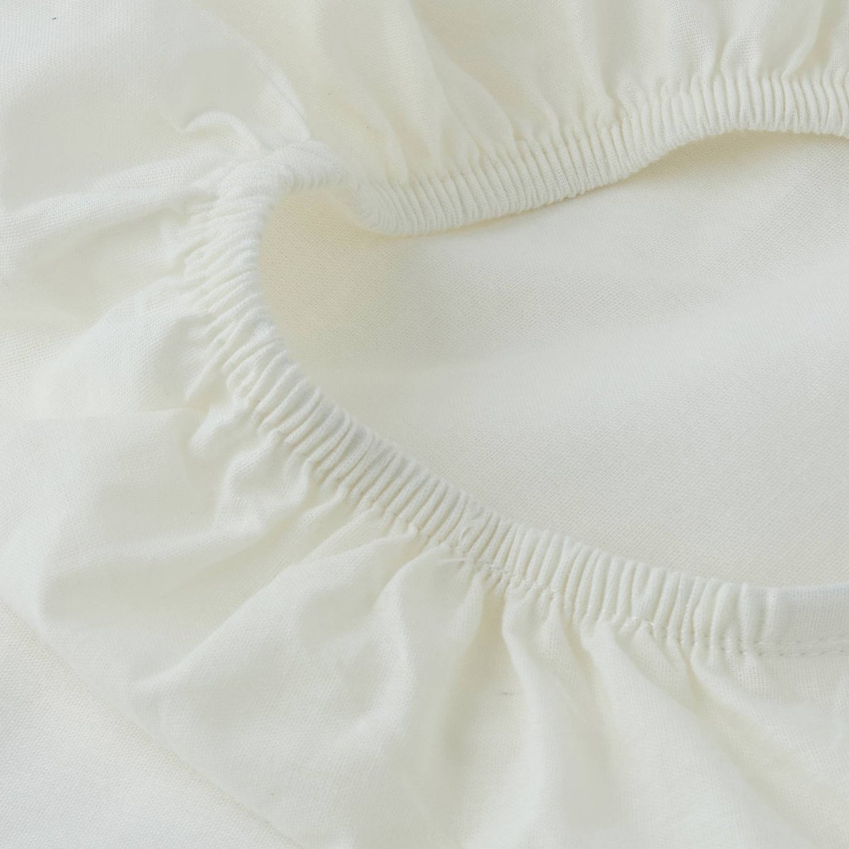 Drap housse, 100% coton bio GOTS blanc, MONOPRIX