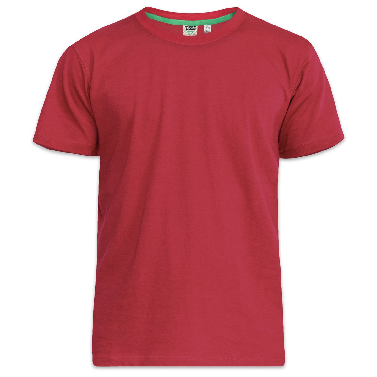 T-shirt uni manches courtes grande taille FLYERS kaki, DUKE