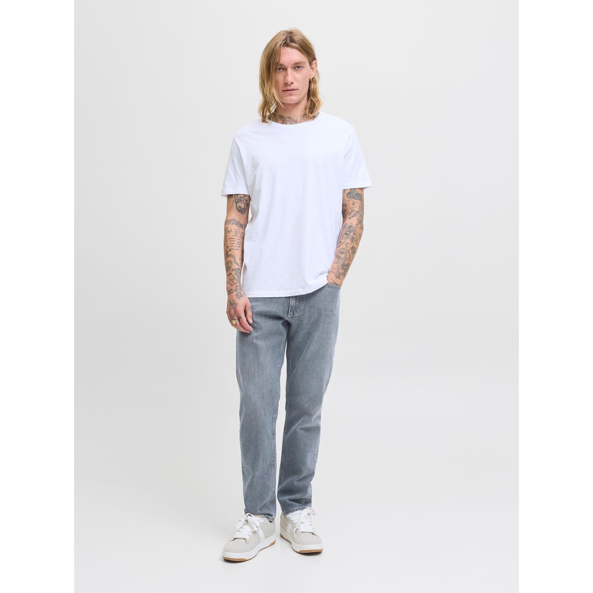 Jean Coupe Tapered blue denim, JACK & JONES