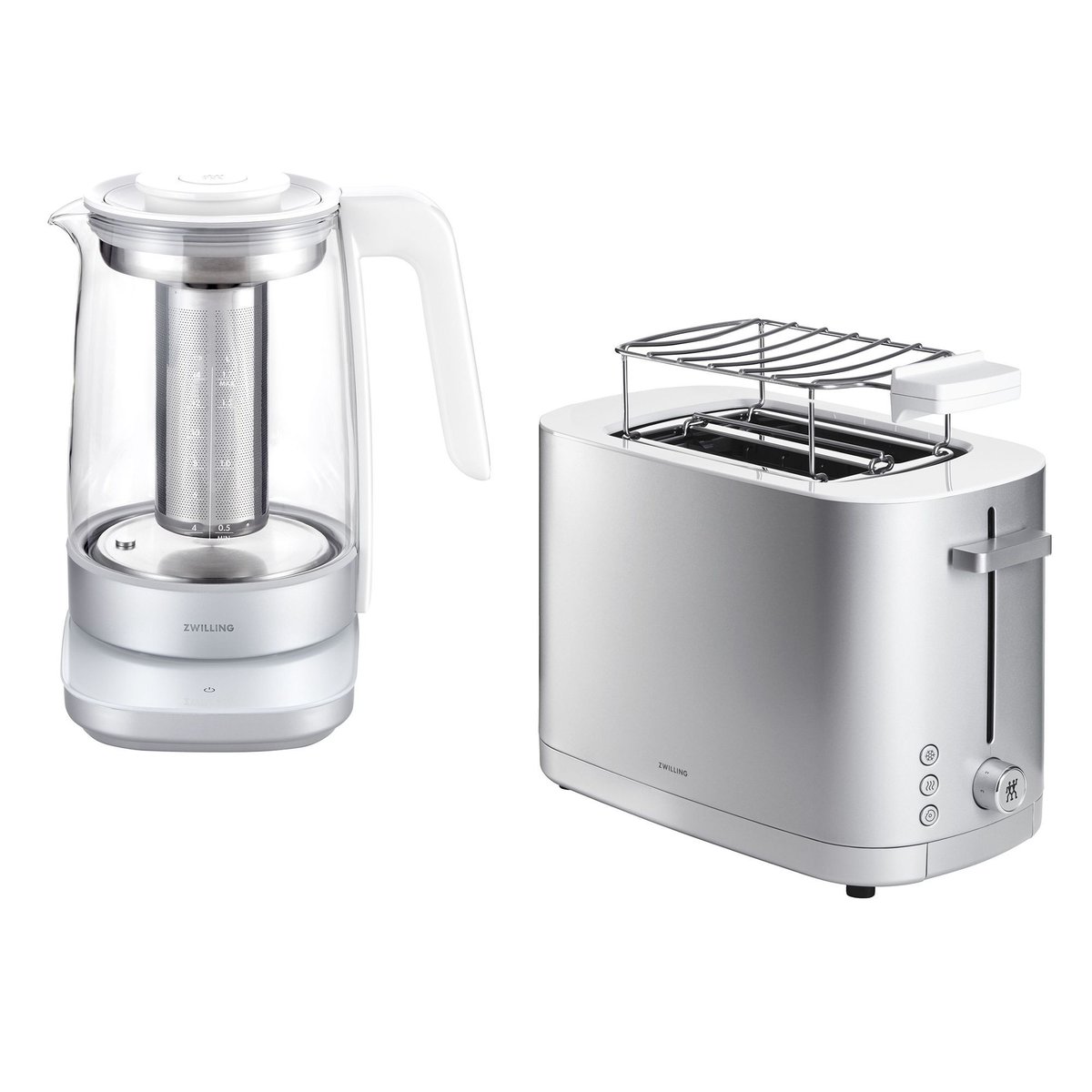 Grille Pain + Théière-Bouilloire ARGENT couleur unique, ZWILLING