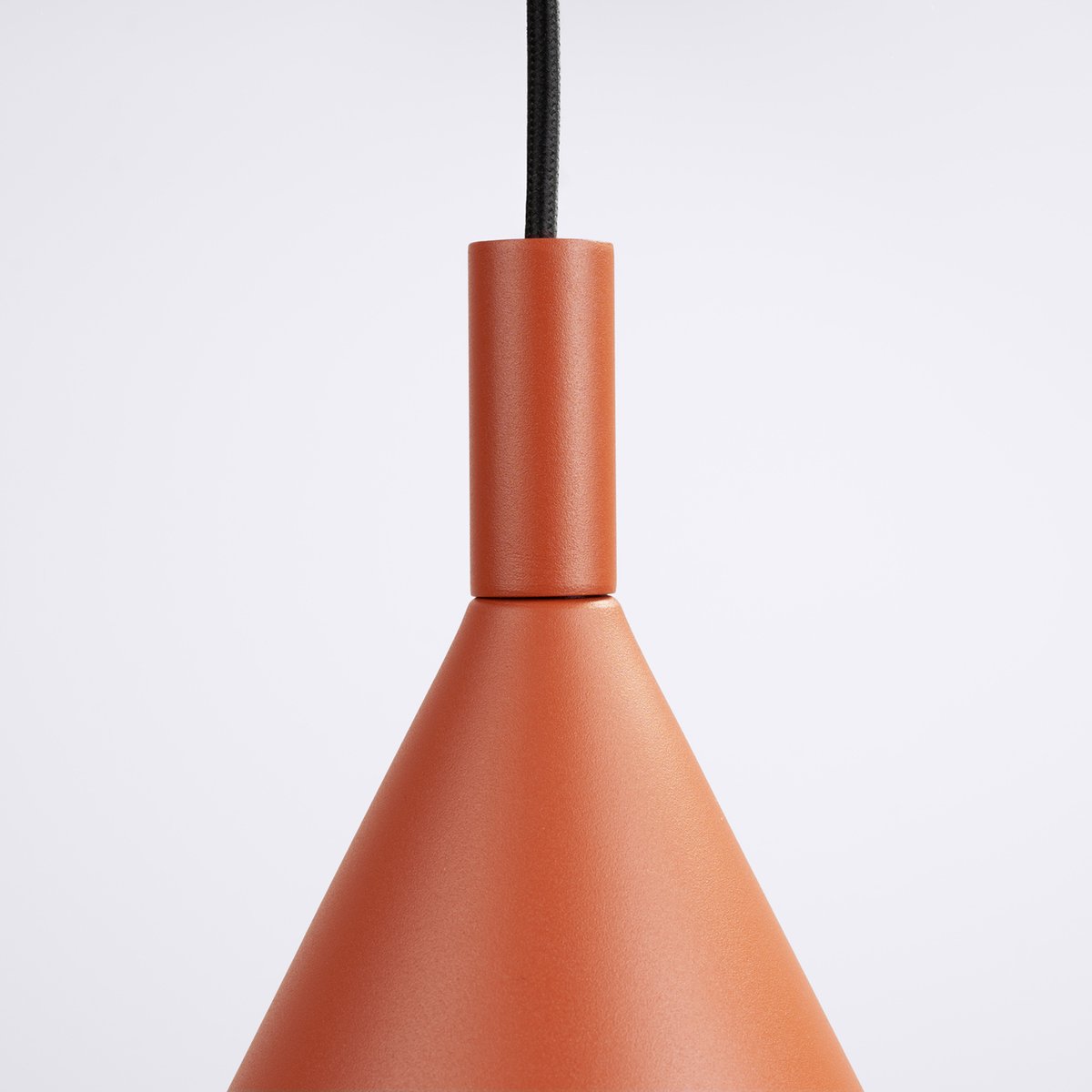 Suspension Acier Ocre Rouge E27 1 NOX ocre rouge, EDEN
