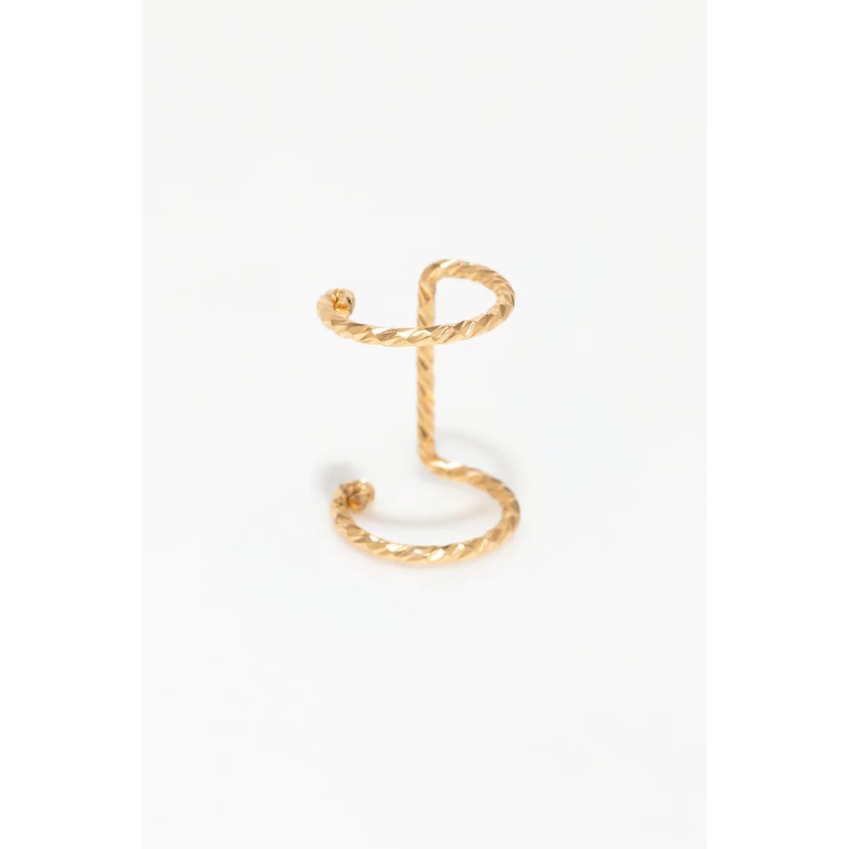 Faux piercing double hélix - Eclat argent / tanzanite, YAY PARIS
