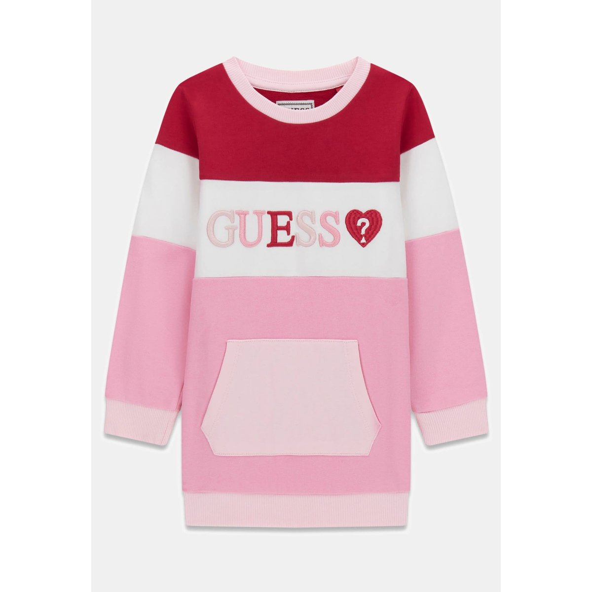 Logo Brodé Dress rose foncé, GUESS KIDS