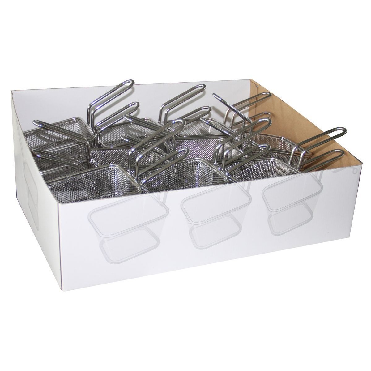 Mini panier à frites en acier inoxydable 10x8,5cm inox, NOVASTYL
