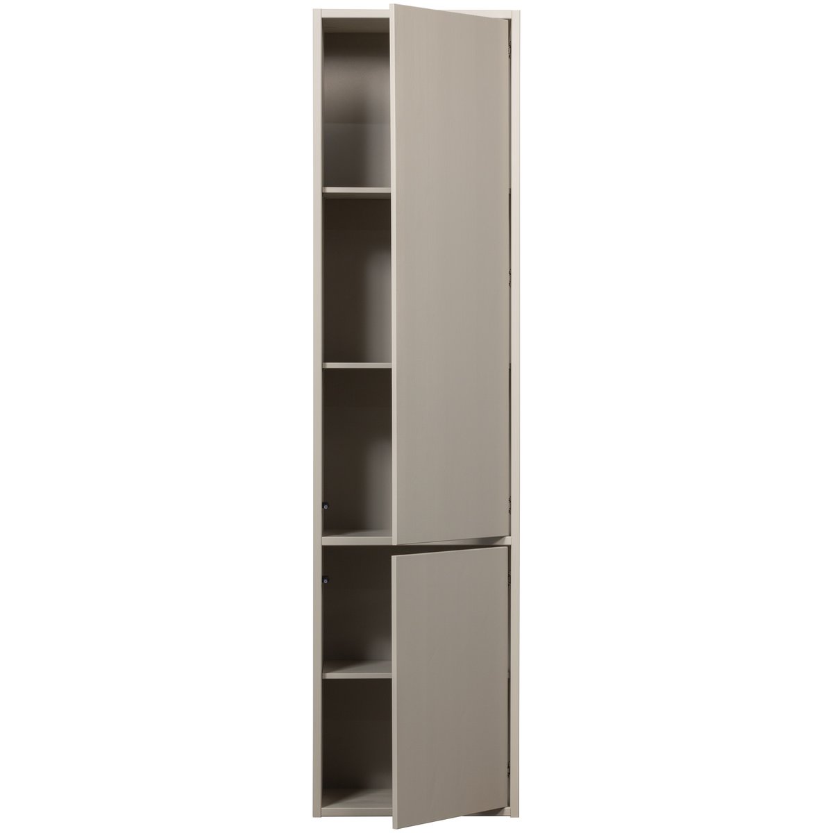 Armoire de rangement étroite en pin MEGGY dust, WOOOD