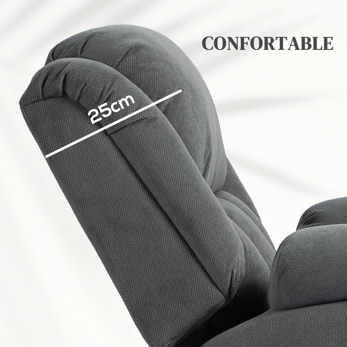Fauteuil releveur multifonctionnel Velours gris, HOMCOM
