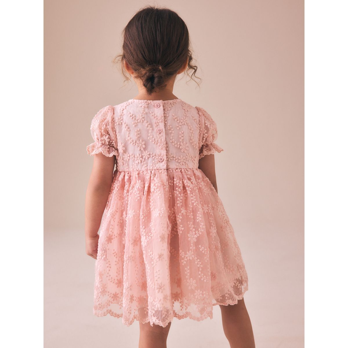 Robe de bal brodée rose pastel, NEXT