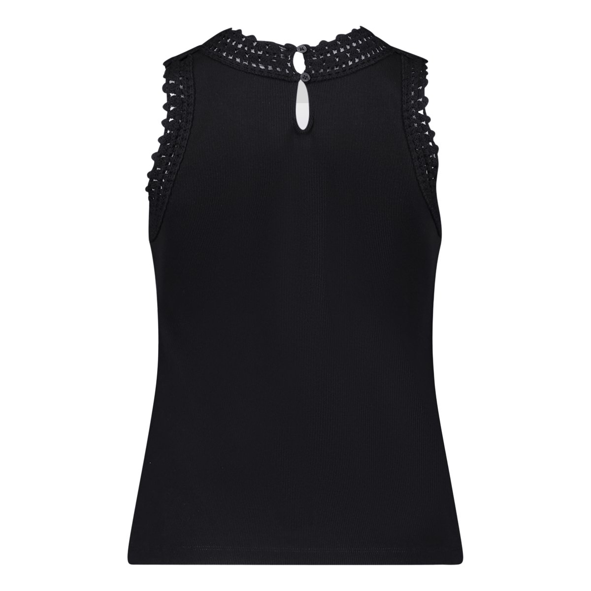T-shirt patchwork sans manches noir, BETTY & CO