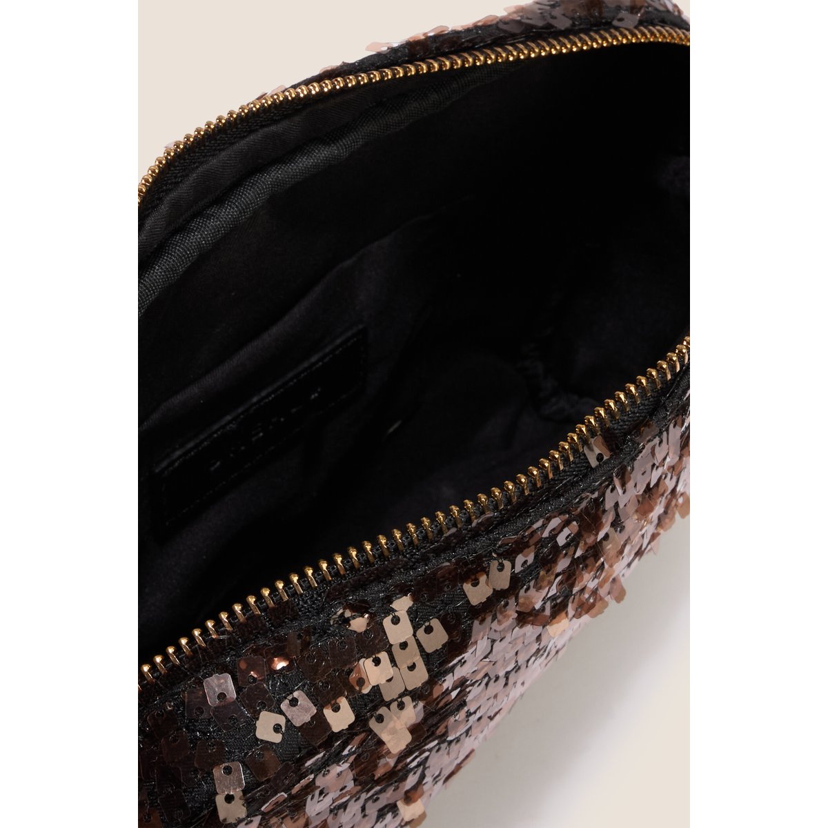 Sac en bandoulière à sequins marron cognac, BREAL