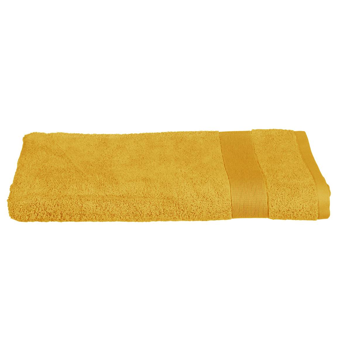 Drap de bain en coton ESSENTIEL moutarde, ATMOSPHERA