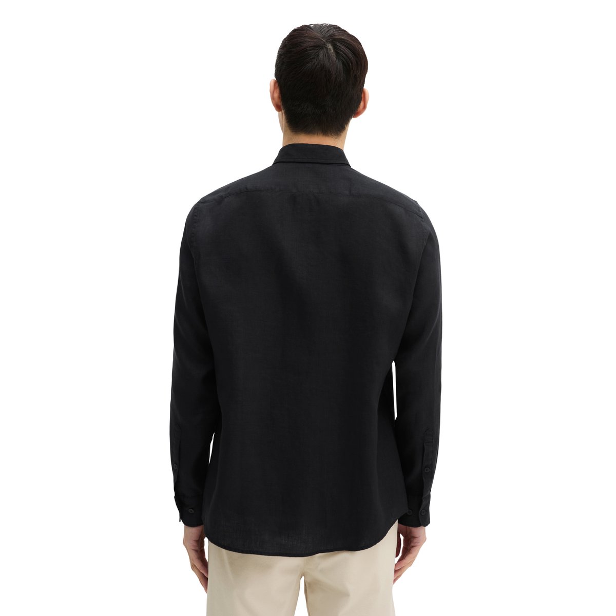 Chemise shaped en lin de haute qualité noir, MARC O'POLO