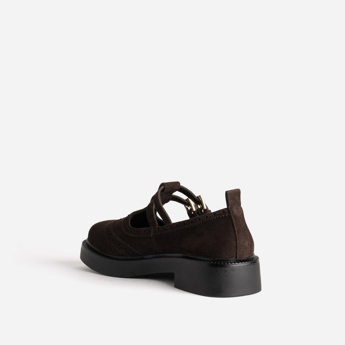 Derby en cuir FLOSSIE. chocolat, ERAM